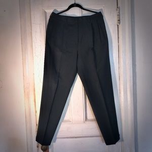 Incotex pleated wool trousers navy blue